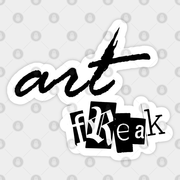 Art Freak Sticker by sparkling-in-silence